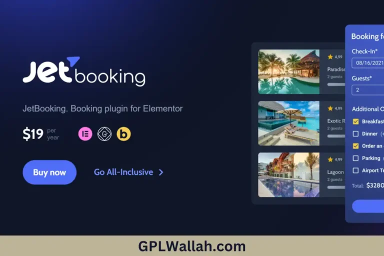 Free Download JetBooking WordPress Plugin