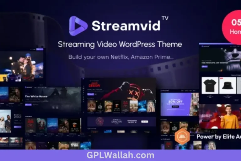 Free Download StreamVid - Streaming Video WordPress Theme