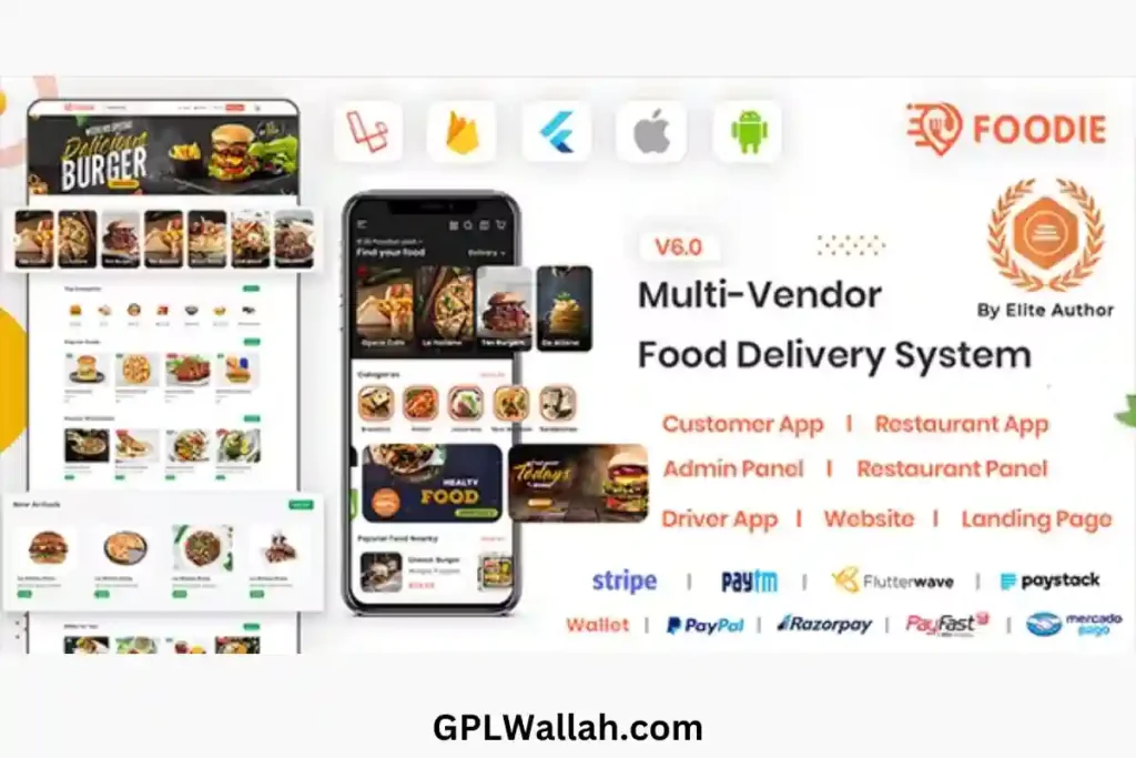 Foodie | UberEats Clone | Food Delivery App | Multiple Restaurant Food Delivery Flutter App Free Download