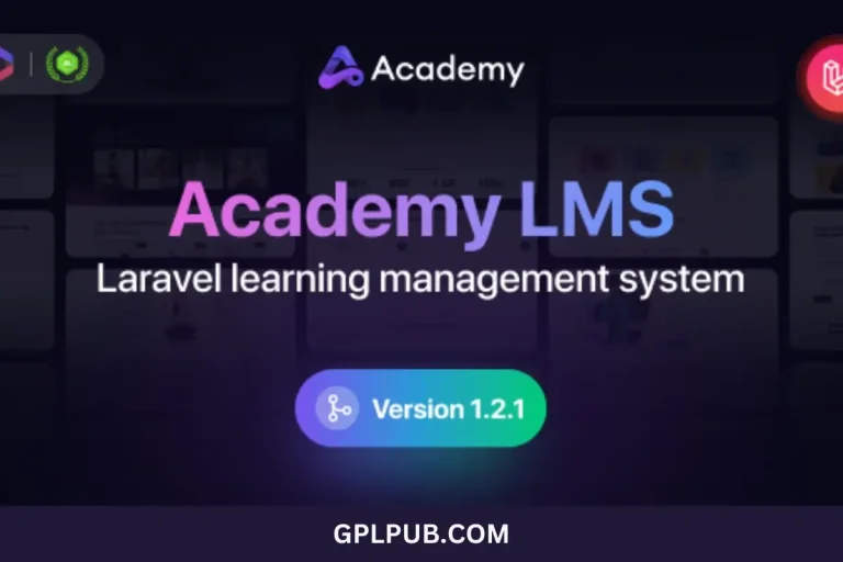 Academy LMS Laravel is an online Laravel-based Learning Management System for creating, selling, and managing educational courses, avilable for free download.