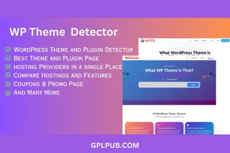 WordPress, Shopify, Magento, Prestashop, Joomla, Drupal &Moodle Theme Detector React NextJS Scrip avilable for free download on GPLPUB