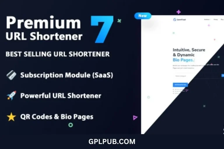 Premium URL Shortener is a tool that simplifies long web links into shorter, easier-to-share ones. Premium URL Shortener available for free download