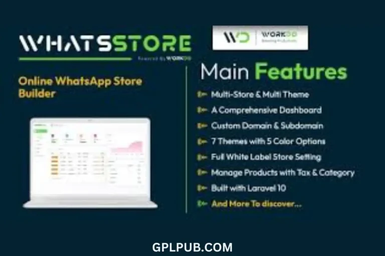 WhatsStore SaaS is a php script allowing you to create a catalog, take orders via WhatsApp, available for free download.