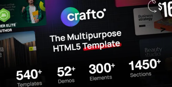 Crafto The Multipurpose HTML5 Template Crafto HTML5 Template