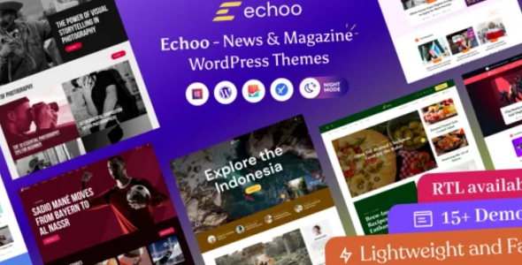 Echoo News Magazine WordPress Theme Echoo Theme