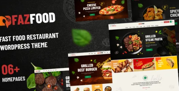 Fazfood Fast Food Restaurant WordPress Theme Fazfood Theme