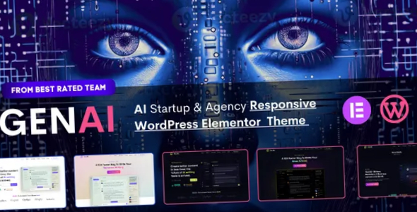 GenAI AI Agency Technology Startup Elementor WordPress Theme GenAI AI Theme