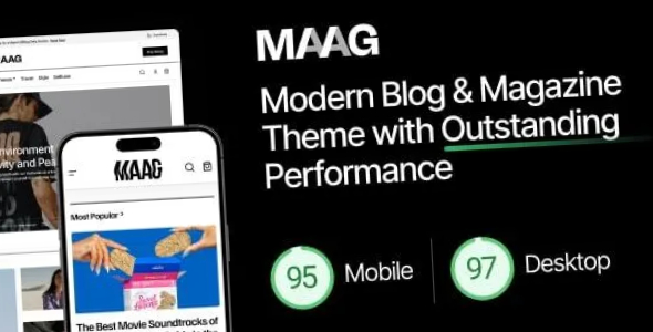 Maag Modern Blog Magazine WordPress Theme Maag Theme