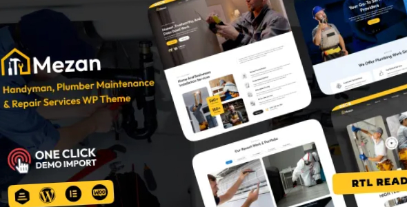 Mezon Plumber Handyman Services WordPress Theme Mezon Theme