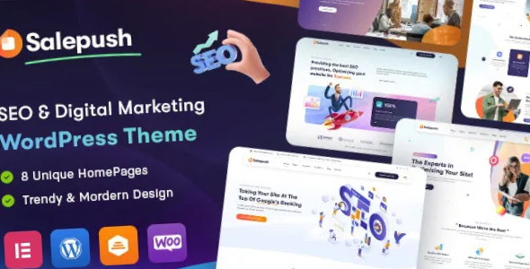 Salepush SEO Digital Marketing WordPress Theme Salepush Theme