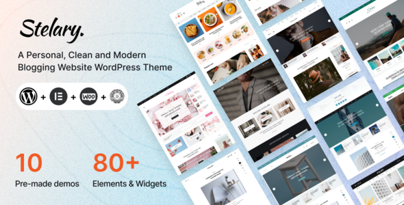 Stelary Blog Magazine WordPress Theme