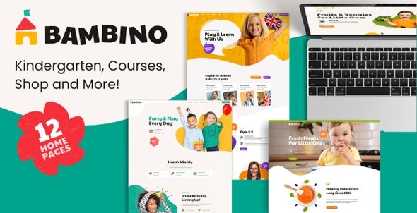 Bambino Child Baby Care Kindergarten Preschool Nulled 1 Bambino Theme Nulled v1.1.3