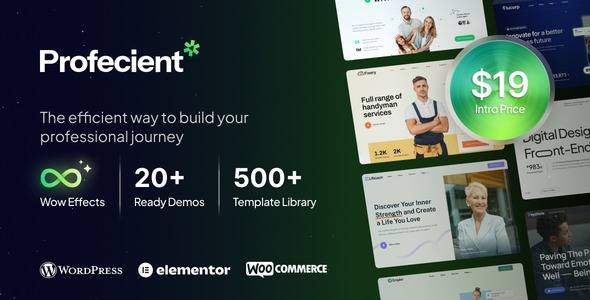 Proficient Multipurpose Elementor Business WooCommerce WordPress Theme Nulled Profecient Theme Nulled v1.1.3