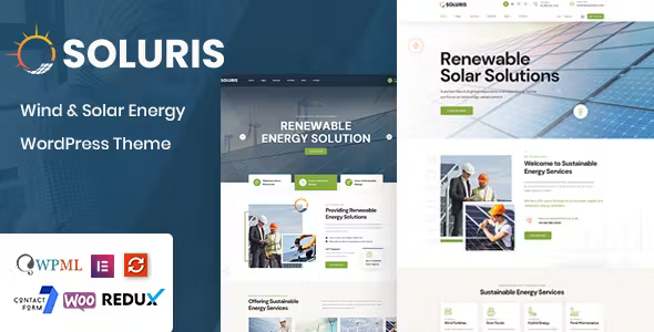 Soluris Ecology Solar Energy WordPress Theme Soluris Theme Nulled v1.0.9